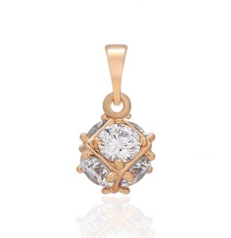 anhänger mit steinen gold 30125