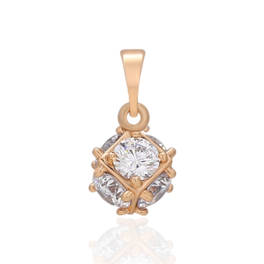 anhänger mit steinen gold 30125