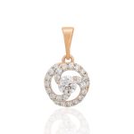 anhänger mit steinen gold 30147