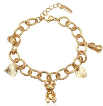 armband mit anhängern gold 70133