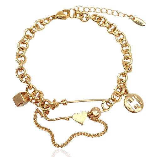 armband mit anhängern gold 70137