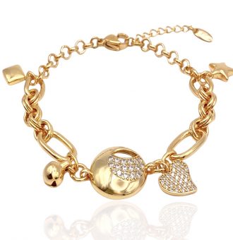 armband mit anhängern gold 70138