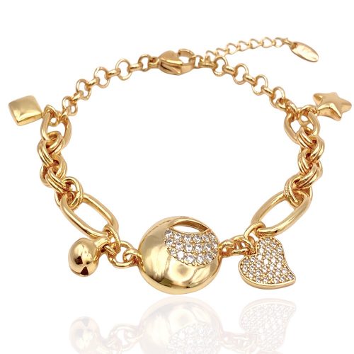 armband mit anhängern gold 70138