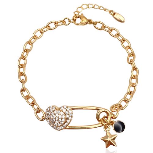 armband mit anhängern gold 70139