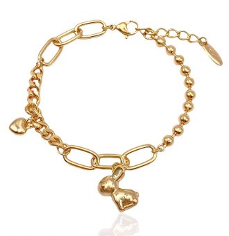 armband mit anhängern gold 70141