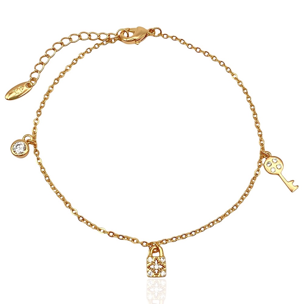 armkette mit anhängern gold 70114