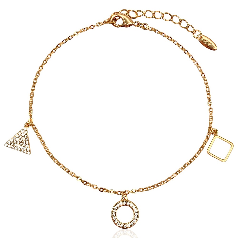 armkette mit anhängern gold 70115