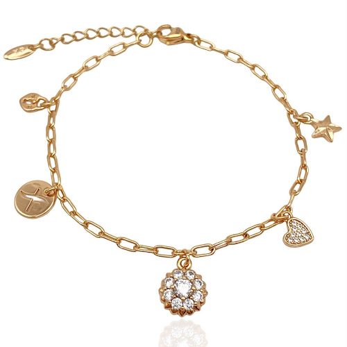armkette mit anhängern gold 70142