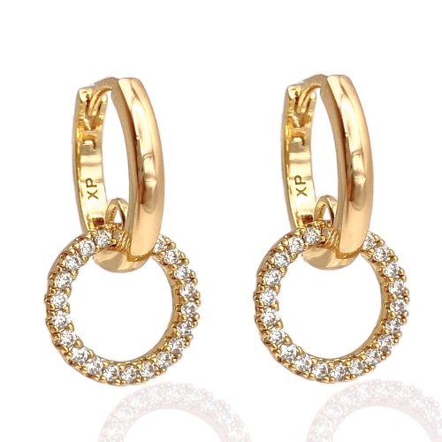 creolen mit anhängern gold 90205