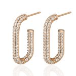 eckige creolen gold 90154