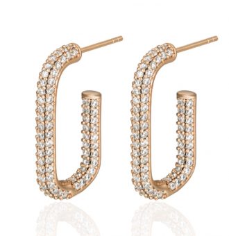 eckige creolen gold 90154