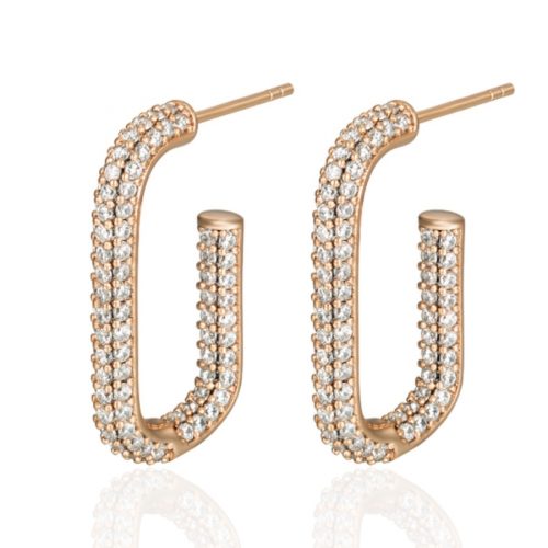 eckige creolen gold 90154