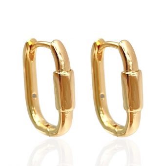 eckige creolen gold 90226