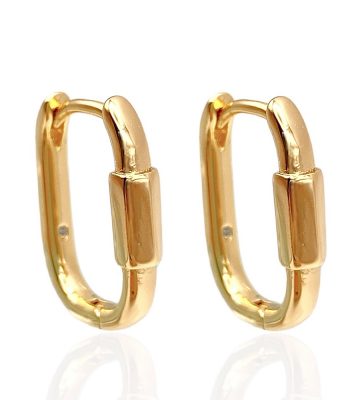 eckige creolen gold 90226
