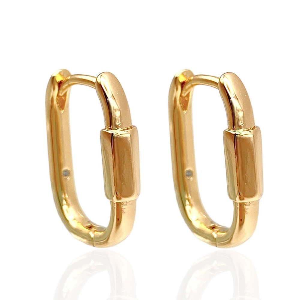 eckige creolen gold 90226
