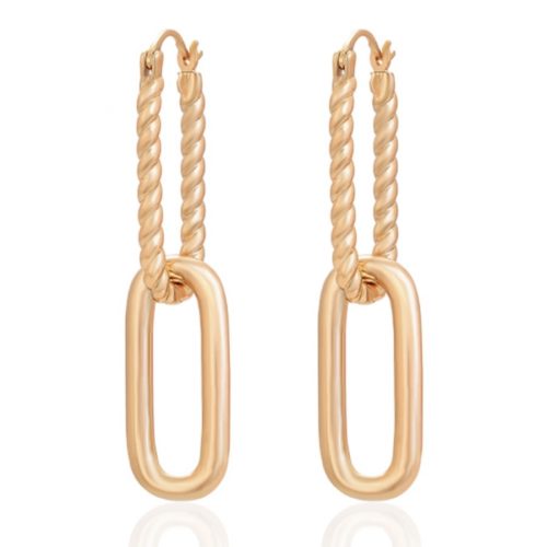 hängende ohrringe gold 90152