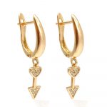 hängende ohrringe gold 90156