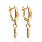 hängende ohrringe gold 90162