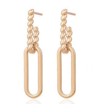 hängende ohrringe gold 90165