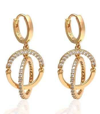 hängende ohrringe gold 90173