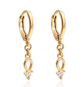 hängende ohrringe gold 90213