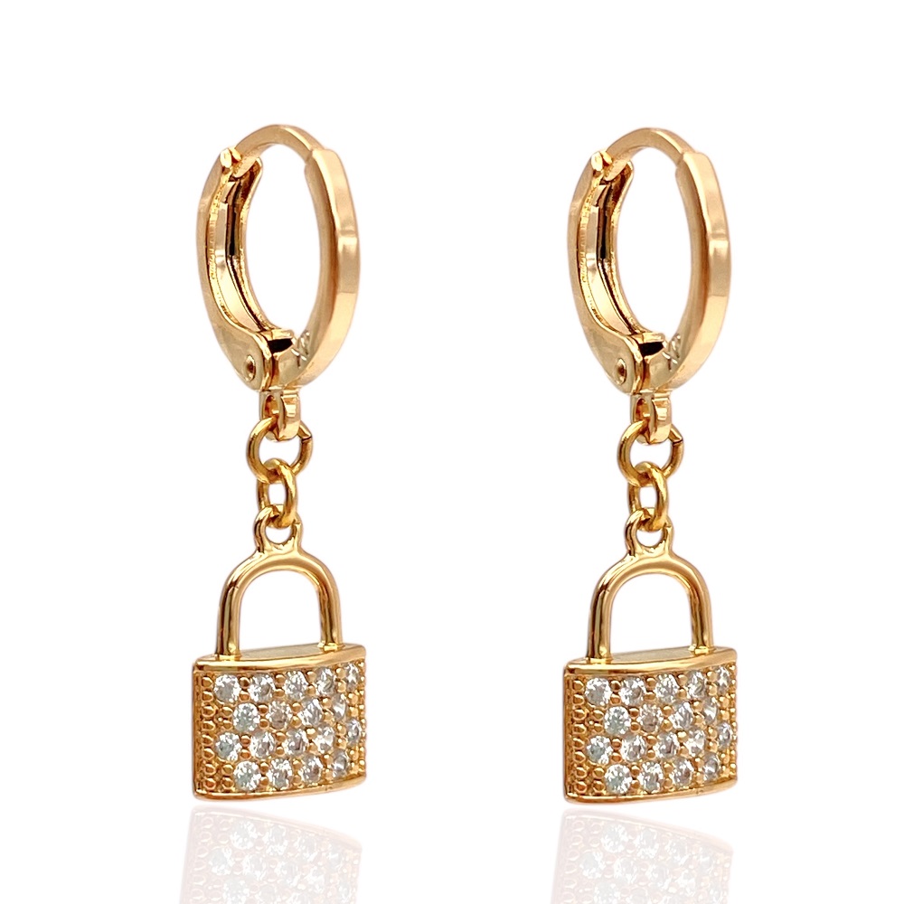 hängende ohrringe gold 90283