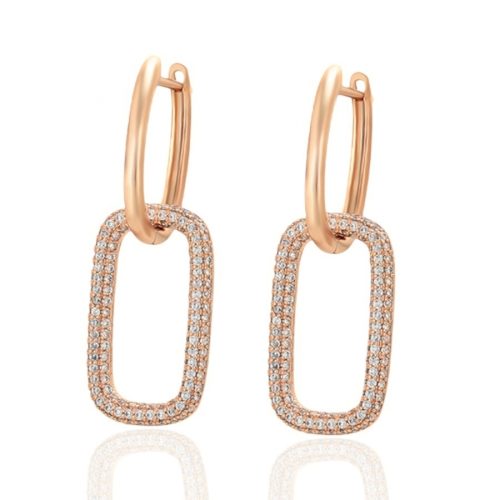 hängende ohrringe rosegold 90184