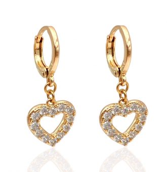 herz ohrringe gold 90237