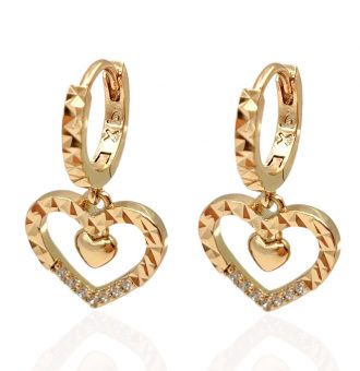 herz ohrringe gold 90246