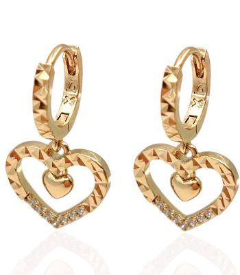 herz ohrringe gold 90246