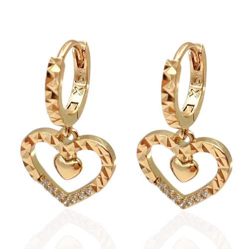 herz ohrringe gold 90246