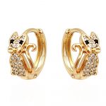 katzen ohrringe gold 90214