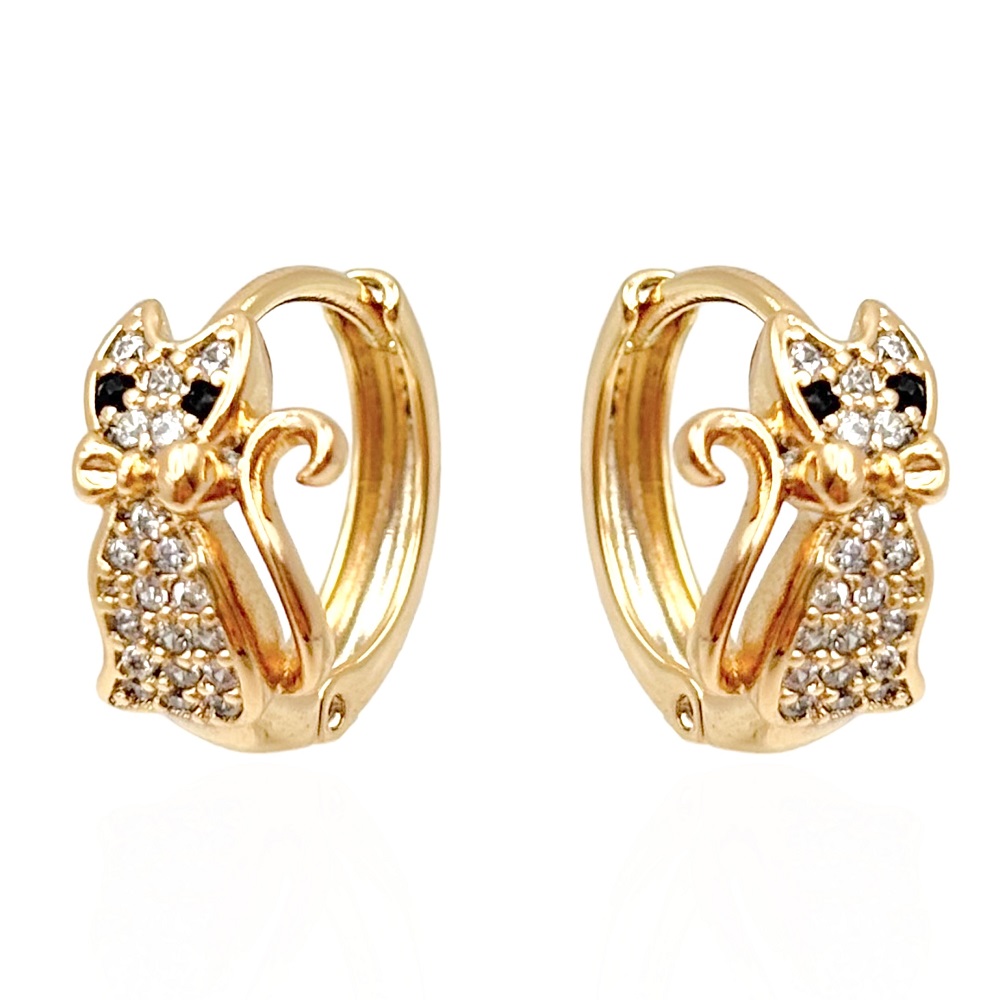 katzen ohrringe gold 90214 katzen ohrringe gold 90214