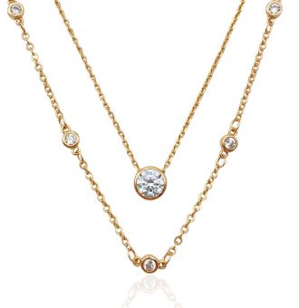 kette mit steinen gold 40109