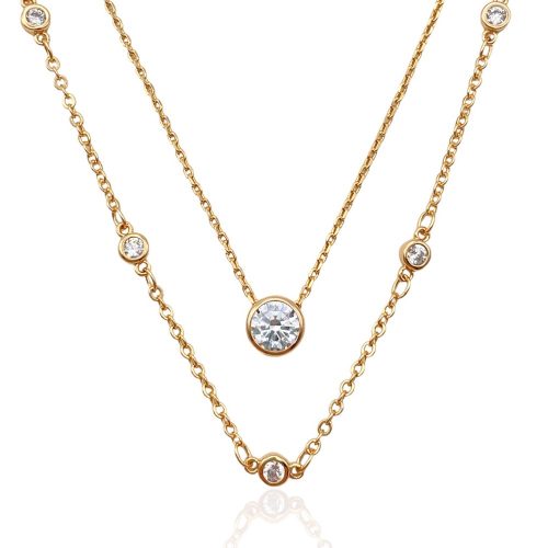 kette mit steinen gold 40109