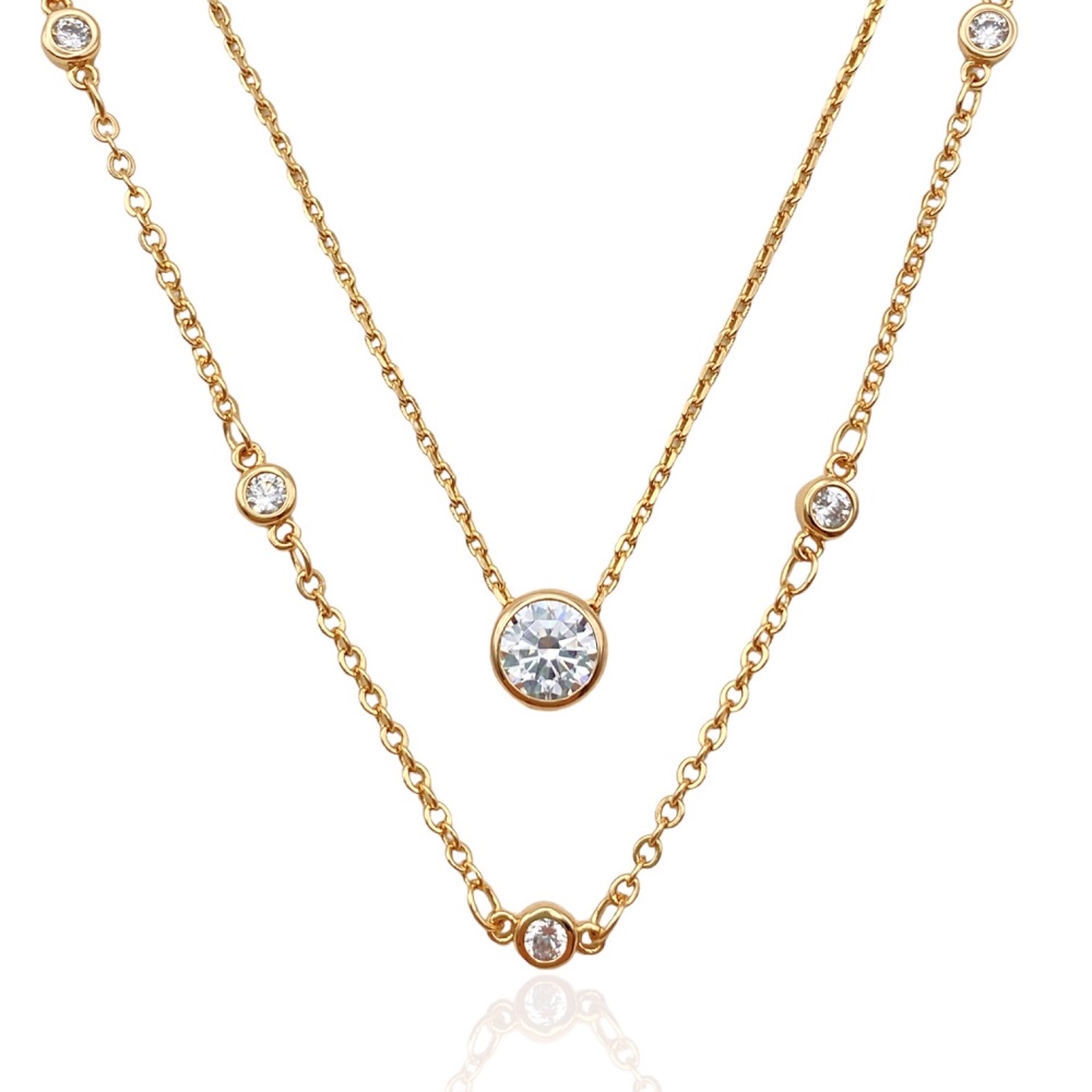 kette mit steinen gold 40109