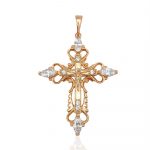 kreuz für kette gold 30105