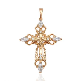 kreuz für kette gold 30105