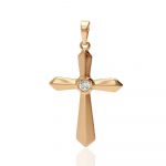 kreuz für kette gold 30107