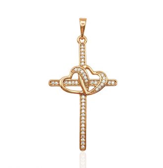 kreuz für kette gold 30134