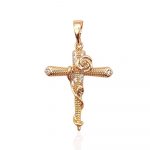 kreuz für kette gold 30140