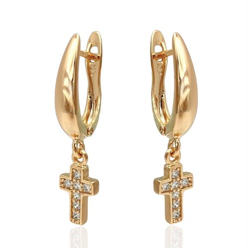 kreuzohrringe gold 90248
