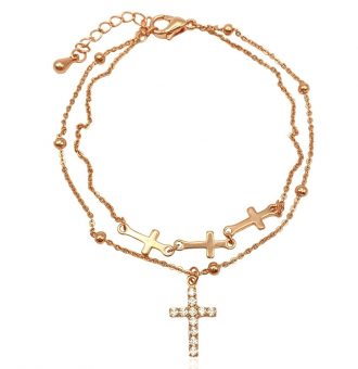 mehrreihiges armband gold 70111