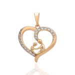 mutter kind anhänger gold 30148