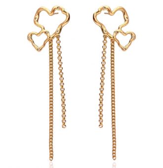 ohrringe kette gold 90229