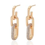 ohrringe kette rosegold 90153