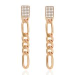 ohrringe kette rosegold 90200