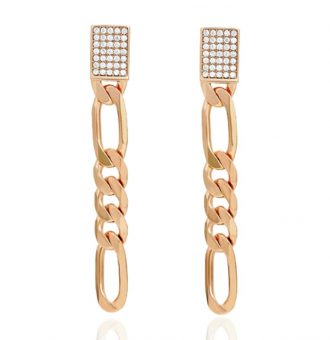 ohrringe kette rosegold 90200