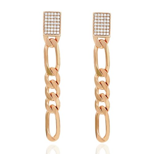 ohrringe kette rosegold 90200