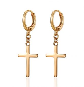 ohrringe kreuz gold 90148